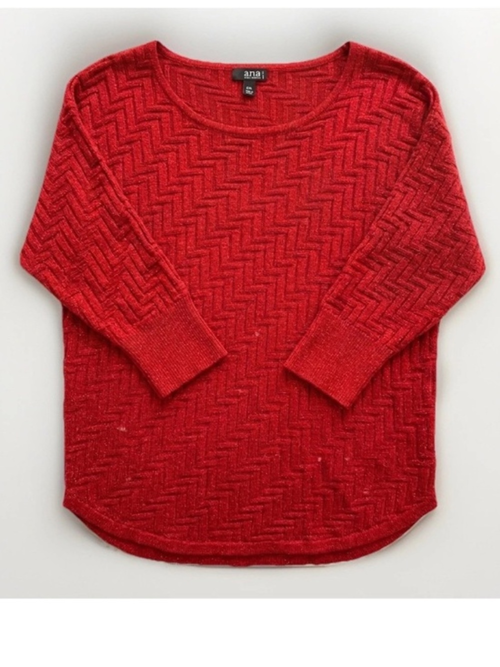 a.n.a Women's Red Long Sleeve Top